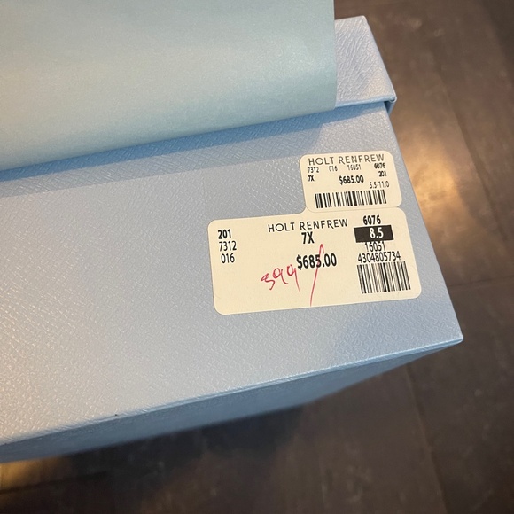 Prada blue black empty shoe box storage decoration medium 31/21/11cm - Picture 2 of 9